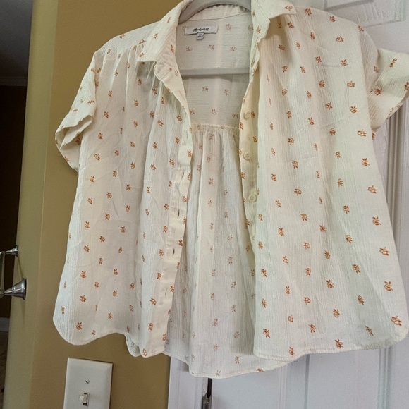 Madewell Women's Button-Down Shirt with Floral Print - Picture 1 of 3